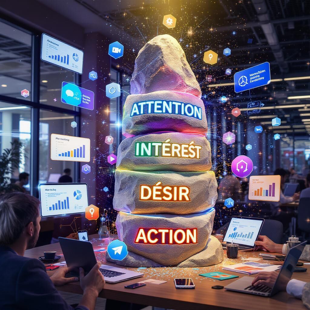 C'est quoi la méthode AIDA ? (principes, étapes et cas pratique) 1 Découvrez la méthode AIDA : ses principes, ses 4 étapes clés et un exemple concret pour maîtriser cette technique incontournable du marketing et de la communication.